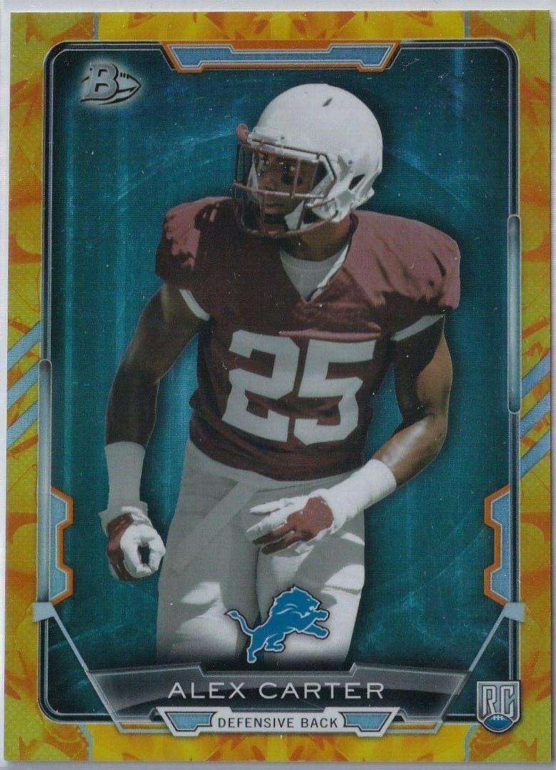 Alex Carter #73 Football Cards 2015 Bowman Rookies