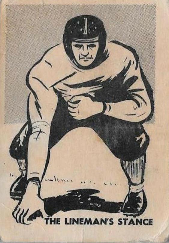 The Lineman's Stance #7 Football Cards 1952 Parkhurst CFL