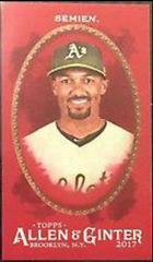 Marcus Semien [Mini Red] #18 Baseball Cards 2017 Topps Allen & Ginter X Prices