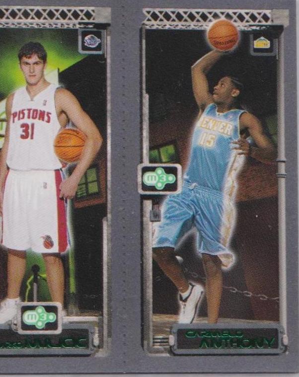 Wade, Milicic, Anthony Basketball Cards 2003 Topps Rookie Matrix