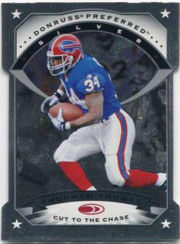 Thurman Thomas [Cut to the Chase] #52 Football Cards 1997 Panini Donruss Preferred