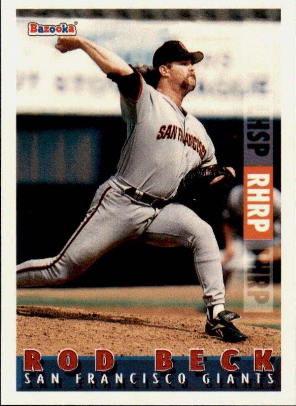 Rod Beck #73 Baseball Cards 1995 Bazooka