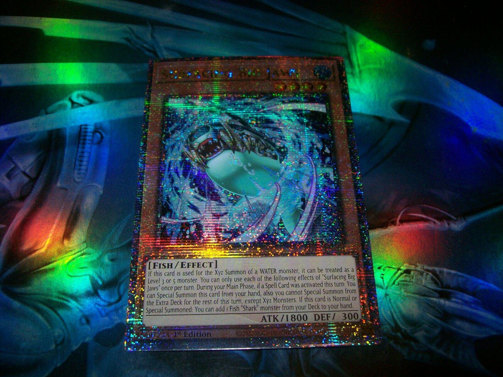 Surfacing Big Jaws [Quarter Century Secret Rare] ROTA-EN001 YuGiOh Rage of the Abyss