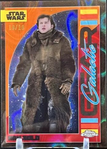 Han Solo [Mustafar Lava Refractor] #GG-14 Star Wars 2024 Topps Chrome Galactic Gear