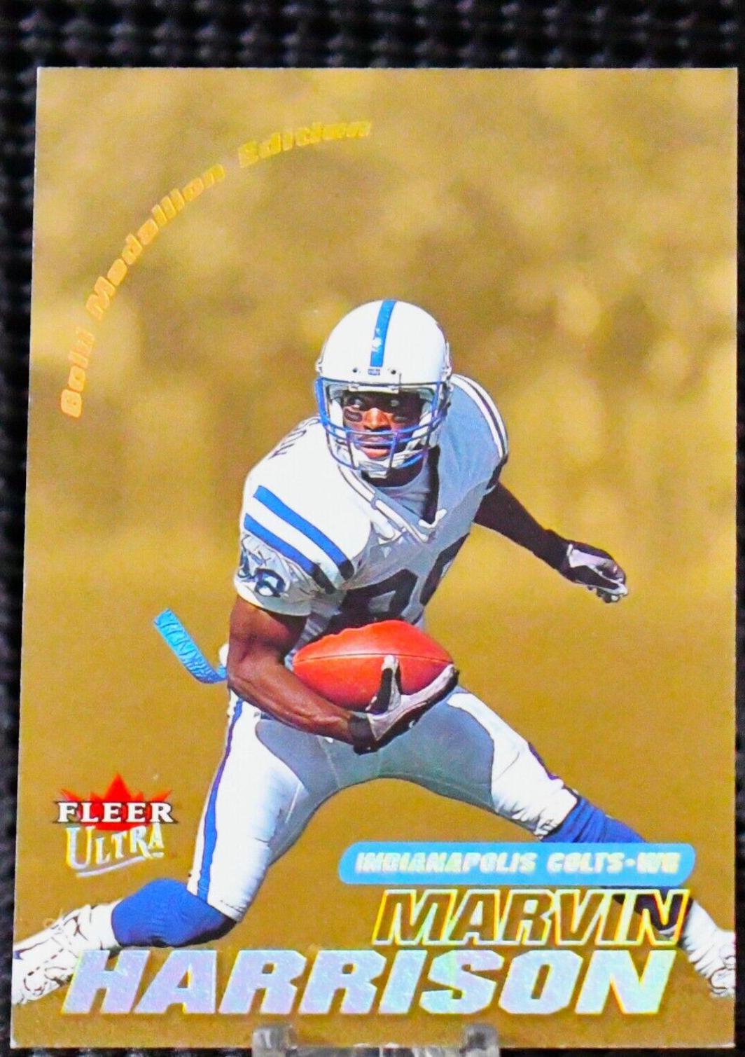 Marvin Harrison [Gold Medallion] #128G Football Cards 2001 Ultra