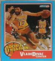 Vlade Divac #9 Basketball Cards 1990 Fleer Rookie Sensations