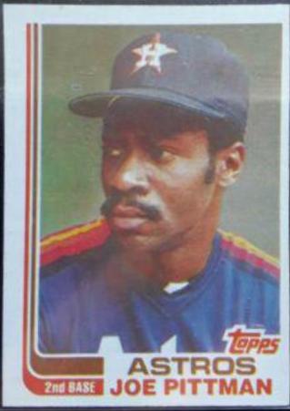 Joe Pittman [Blackless] #119 Baseball Cards 1982 Topps