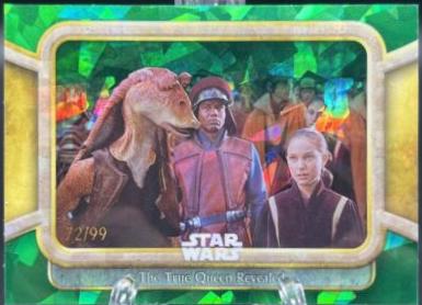 The True Queen Revealed [Green] #70 Star Wars 2024 Topps Chrome Sapphire