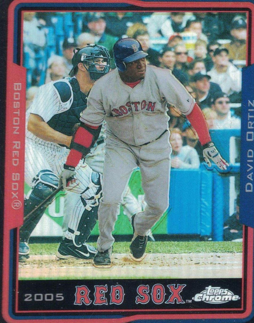 David Ortiz [Black Refractor] #49 Baseball Cards 2005 Topps Chrome