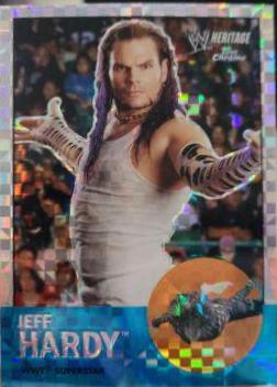 Jeff Hardy [Xfractor] #9 Wrestling Cards 2007 Topps Heritage II Chrome WWE