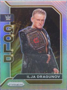 Ilja Dragunov [Silver Prizm] #17 Wrestling Cards 2022 Panini Prizm WWE Gold