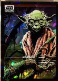 Yoda on Dagobah [Atomic Refractor] #32 Star Wars 2022 Topps Galaxy Chrome