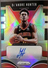 DE'Andre Hunter [Silver Prizm] #DAH Basketball Cards 2019 Panini Prizm Rookie Signatures