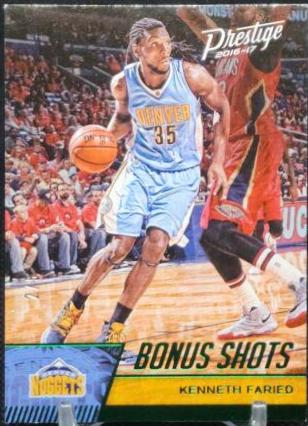 Kenneth Faried [Green Bonus Shots] #1 Basketball Cards 2016 Panini Prestige