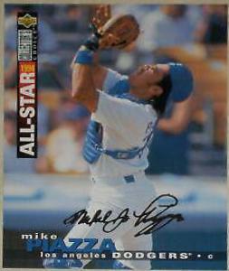 Mike Piazza [Gold Signature] #80 Baseball Cards 1995 Collector's Choice