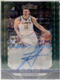 Nikola Jokic [Green] #MO-NJ Basketball Cards 2018 Panini Prizm Mosaic Autographs