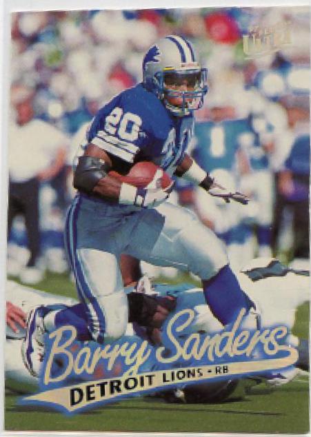 Barry Sanders #45 Football Cards 1997 Ultra