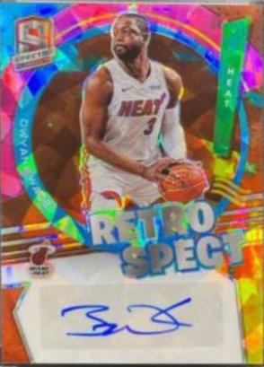 Dwyane Wade #RSA-DWY Basketball Cards 2021 Panini Spectra RetroSpect Autographs