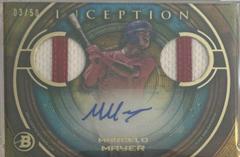 Marcelo Mayer [Gold] #IADR-MMR Baseball Cards 2022 Bowman Inception Autograph Dual Relics Prices