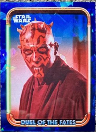 The Intimidating Darth Maul #DF-9 Star Wars 2024 Topps Chrome Sapphire Duel of the Fates