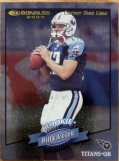 Billy Volek [Career Stat Line] #220 Football Cards 2000 Panini Donruss