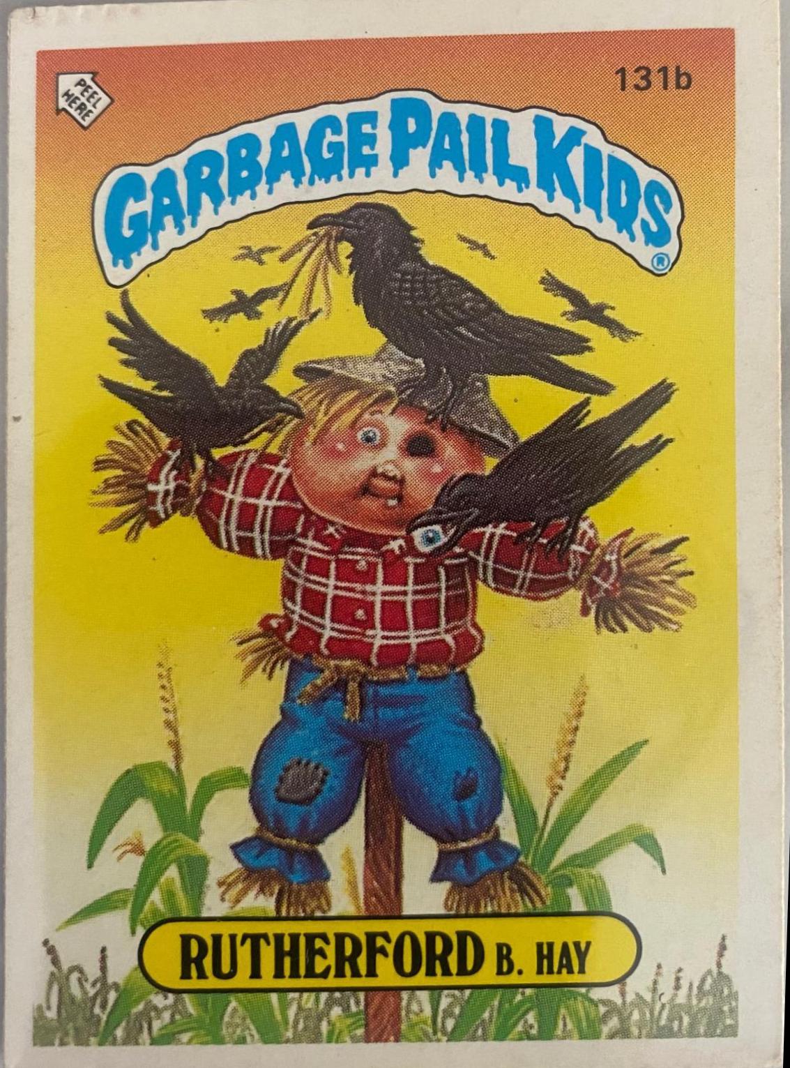 Rutherford B Hay #131B Garbage Pail Kids 1986 Mini