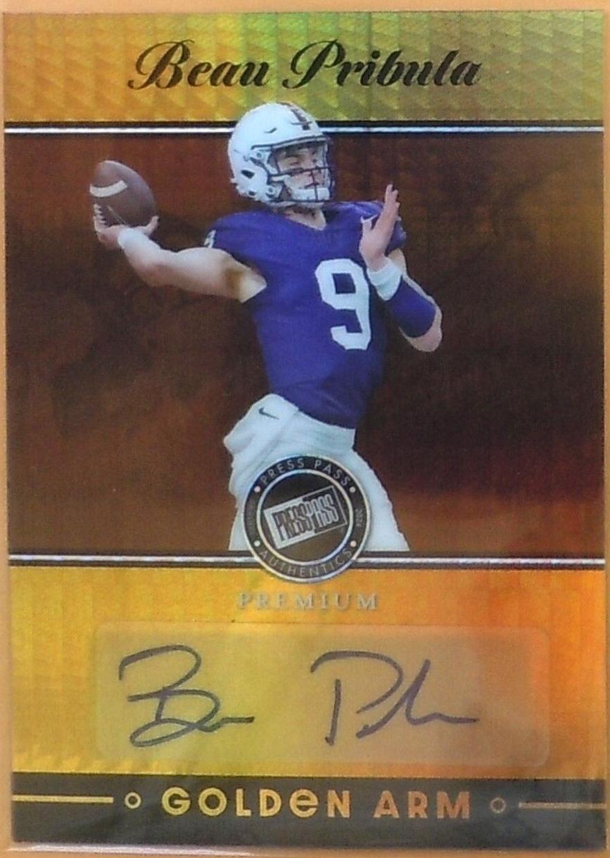 Beau Pribula GBP1 Prices 2024 Press Pass Premium Golden Arm
