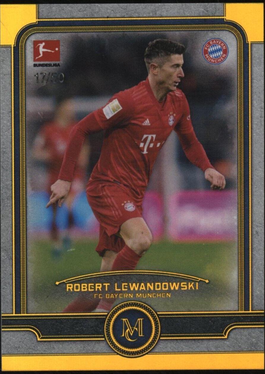 Robert Lewandowski [Gold] #4 Soccer Cards 2017 Topps Museum Collection UEFA Champions League