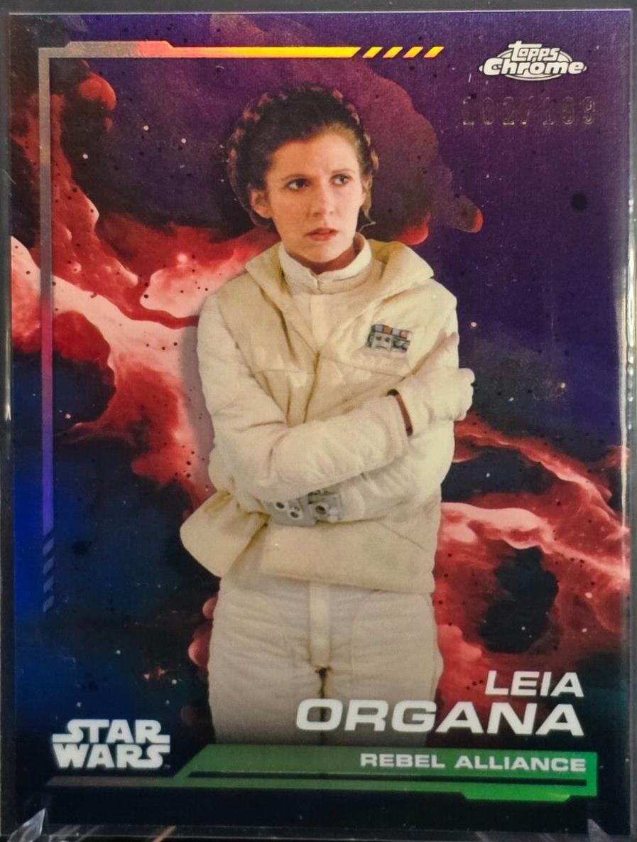 Leia Organa [Kamino Aqua Refractor] #103 Star Wars 2024 Topps Chrome