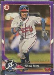 Ronald Acuna [Purple] #BP1 Baseball Cards 2018 Bowman Paper Prospects Prices