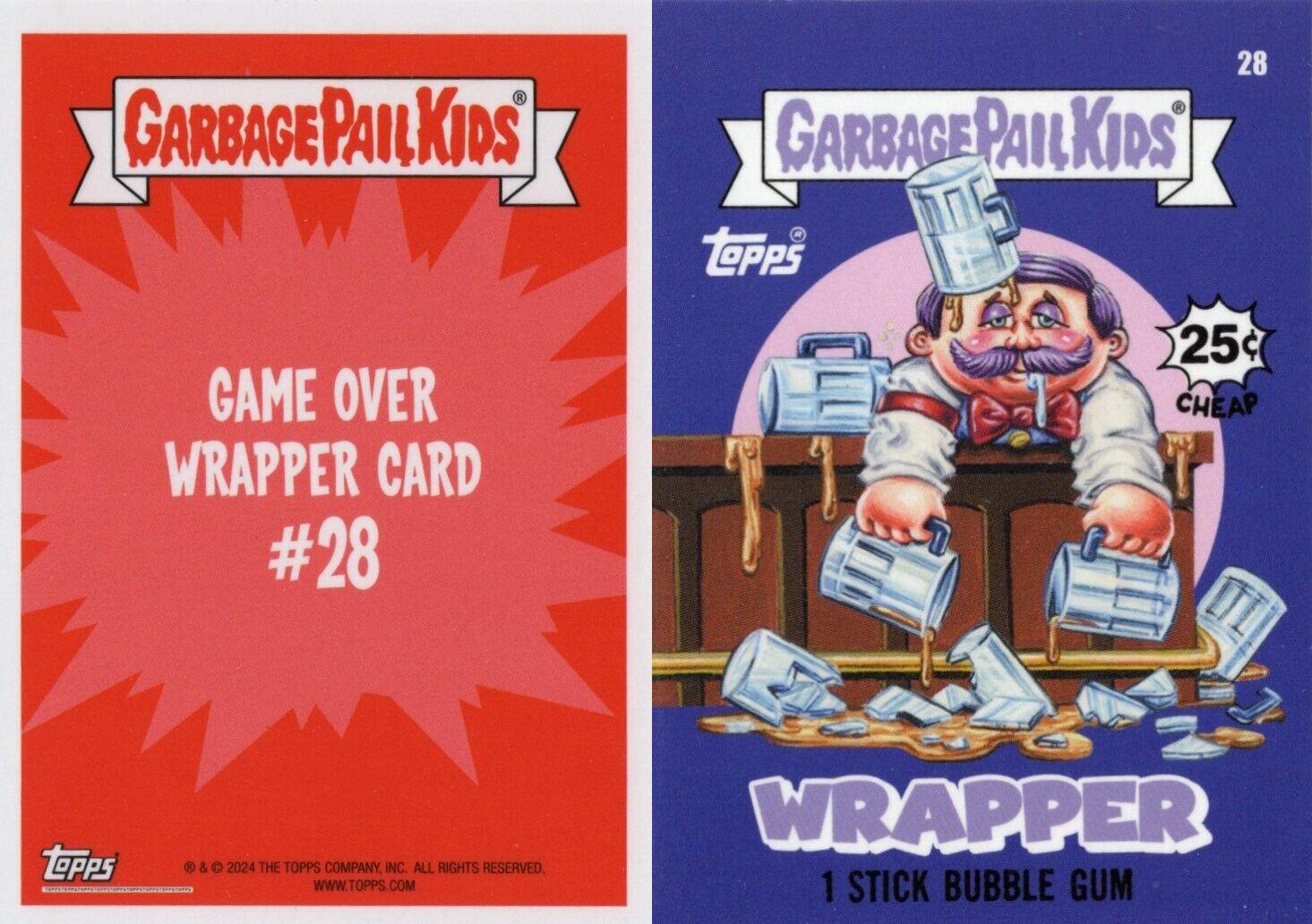 Wrapper #28 Garbage Pail Kids 2024 Game Over