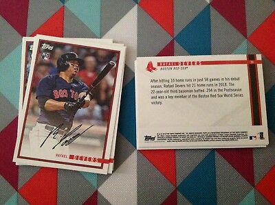 Rafael Devers #38 Baseball Cards 2018 Topps on Demand Rookie Year in Review