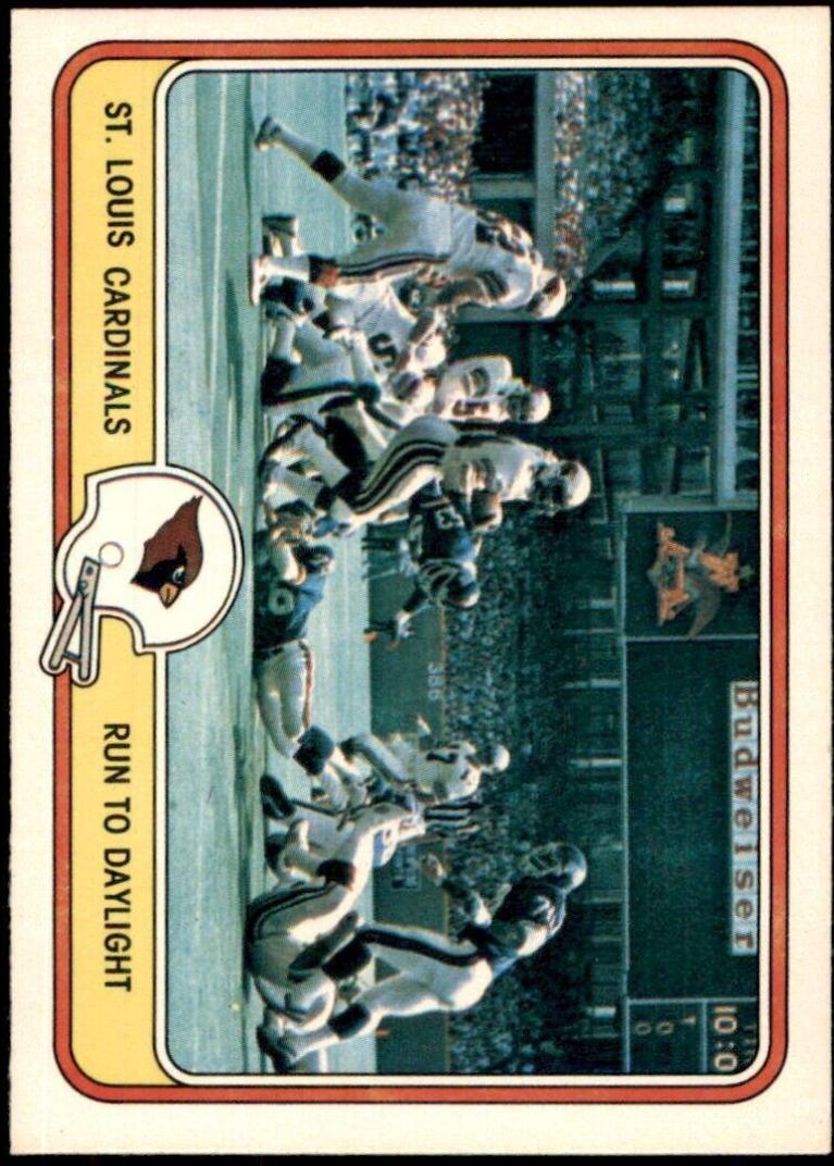 St. Louis Cardinals [Run to Daylight] #45 Football Cards 1981 Fleer Team Action