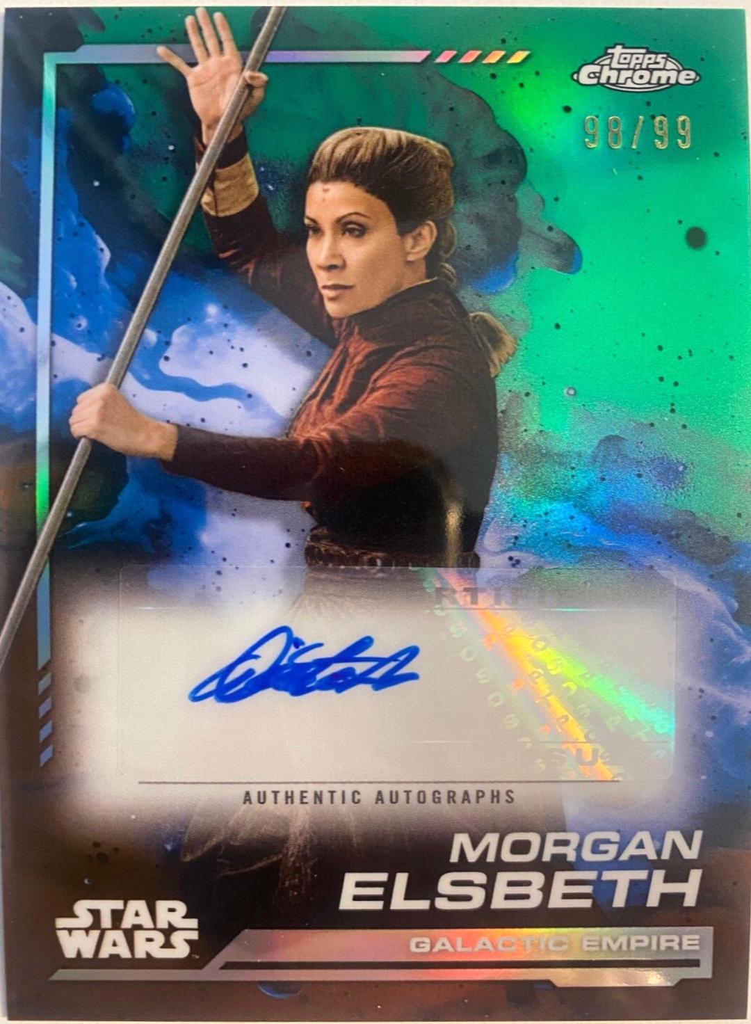 Diana Lee Inosanto as Morgan Elsbeth [Kashyyyk Green Refractor] #AU-DI Star Wars 2024 Topps Chrome Autograph