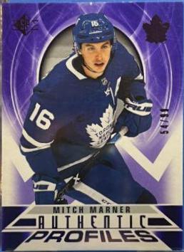 Mitch Marner [Purple] #AP-14 Hockey Cards 2020 SP Authentic Profiles