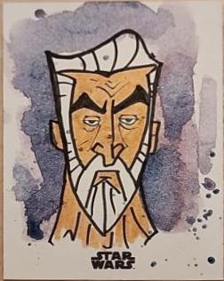 Debjit Kar Star Wars 2024 Topps Chrome Galaxy Sketch Card