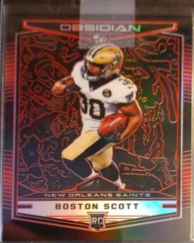 Boston Scott [Red] #172 Football Cards 2018 Panini Obsidian