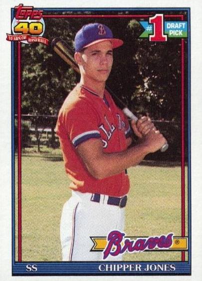 Chipper Jones #333 Prices [Rookie] | 1991 Topps | Baseball Cards