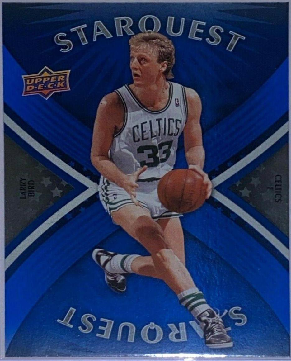 Larry Bird [Blue] #SQ-3 Basketball Cards 2008 Upper Deck Starquest