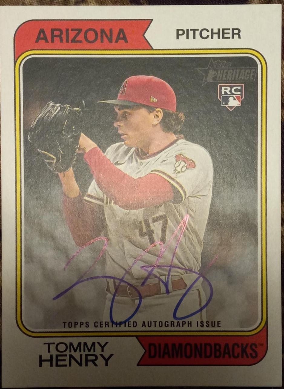 Tommy Henry #ROA-THY Prices [Rookie] | 2023 Topps Heritage Real One ...