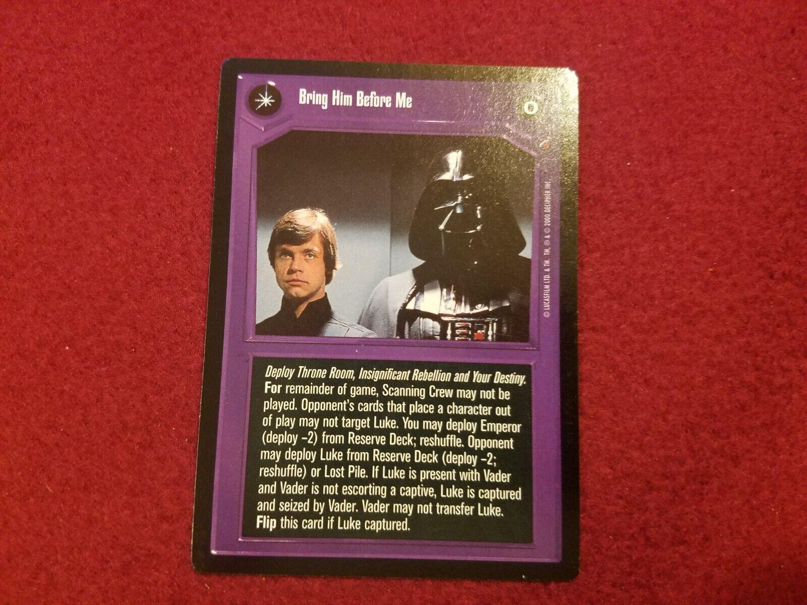 Bring Him Before Me [Limited] Star Wars CCG Death Star II