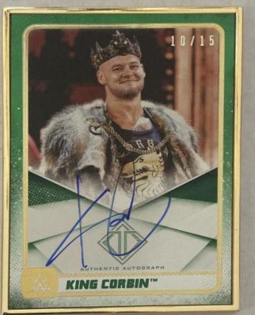 King Corbin [Green] #A-BC Wrestling Cards 2020 Topps WWE Transcendent Autographs