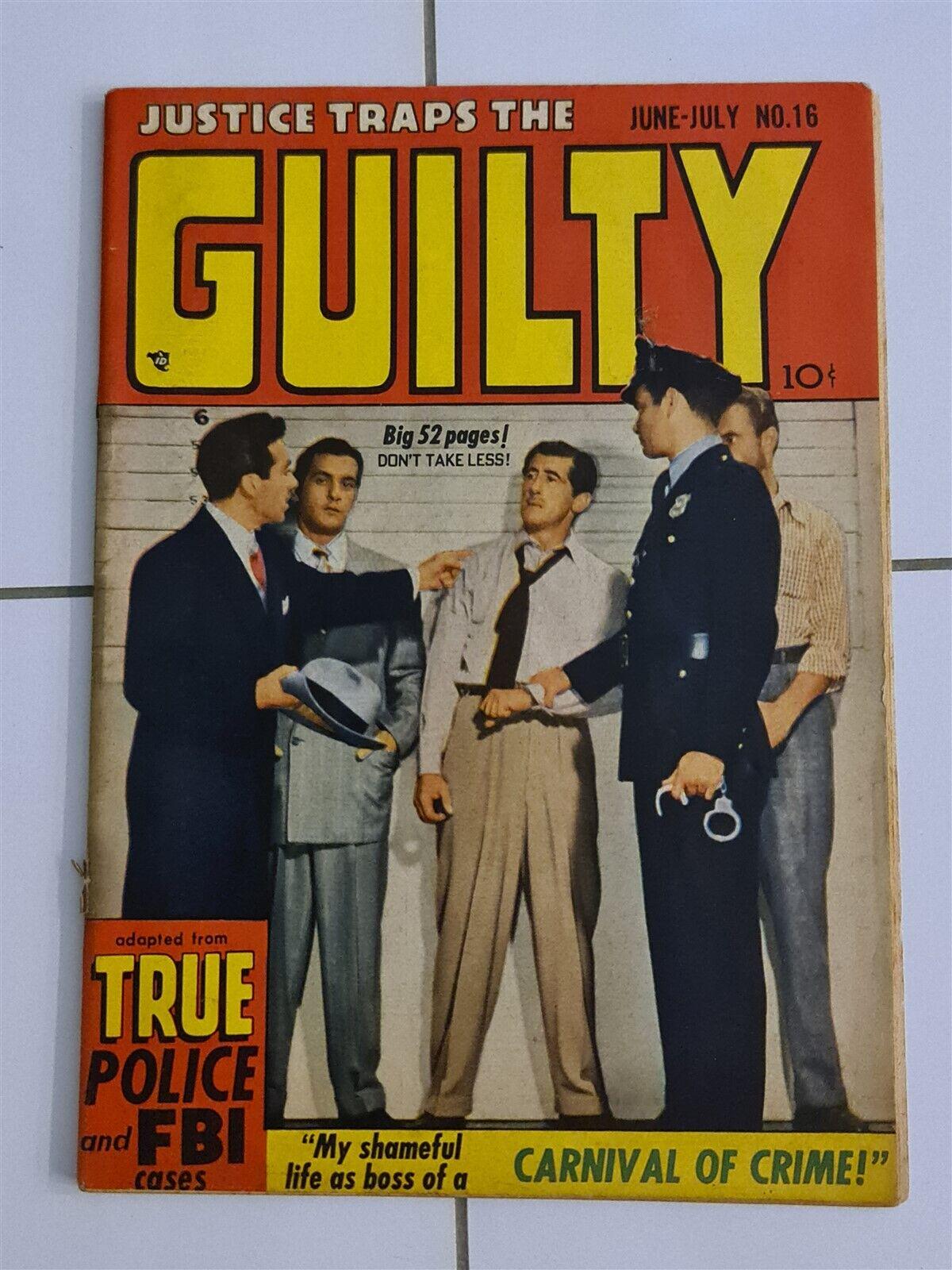 Justice Traps the Guilty #16 (1950) Comic Books Justice Traps the Guilty