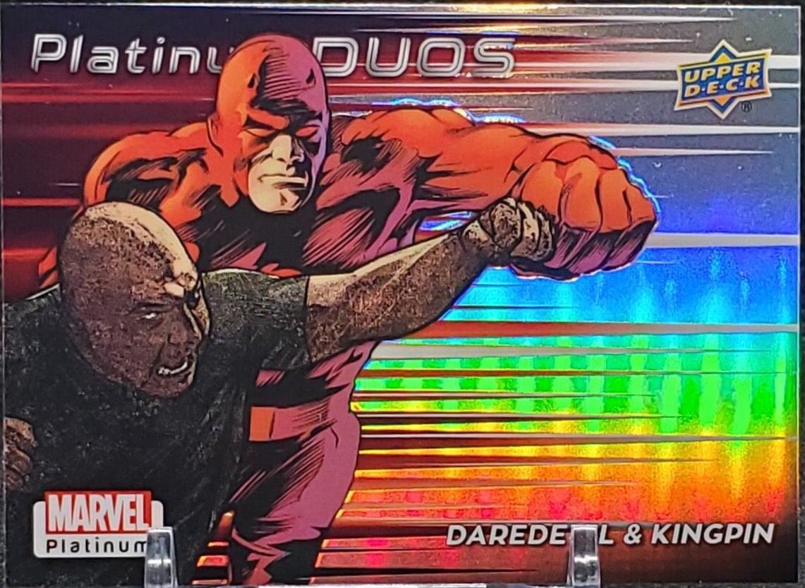 Daredevil / Kingpin [Rainbow] #PD11 Marvel 2023 Upper Deck Platinum Duos