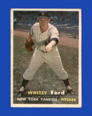 1957 TOPPS BASEBALL CARD #25 WHITEY FORD NEW YORK shops YANKEES MLB HALL OF FAME HOF