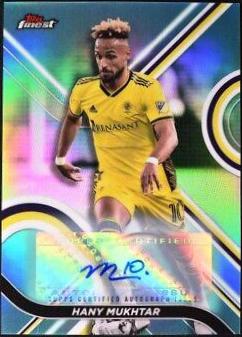 Hany Mukhtar [Autograph Aqua] #100 Soccer Cards 2022 Finest MLS