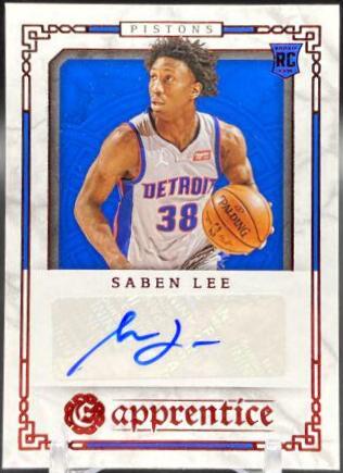 Saben Lee [Red] #APR-SLE Basketball Cards 2020 Panini Chronicles Apprentice Signatures