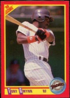 Tony Gwynn #255 Baseball Cards 1990 Score