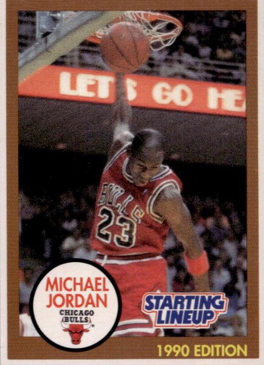 1990 Kenner Starting Lineup Michael outlet Jordan Basketball Card Brown Border