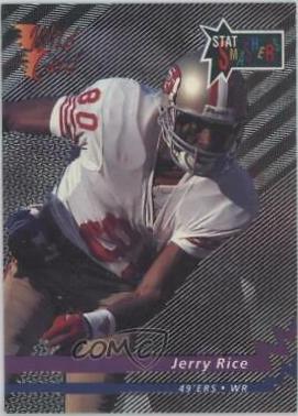 Jerry Rice #WSS-54 Football Cards 1993 Wild Card Stat Smashers